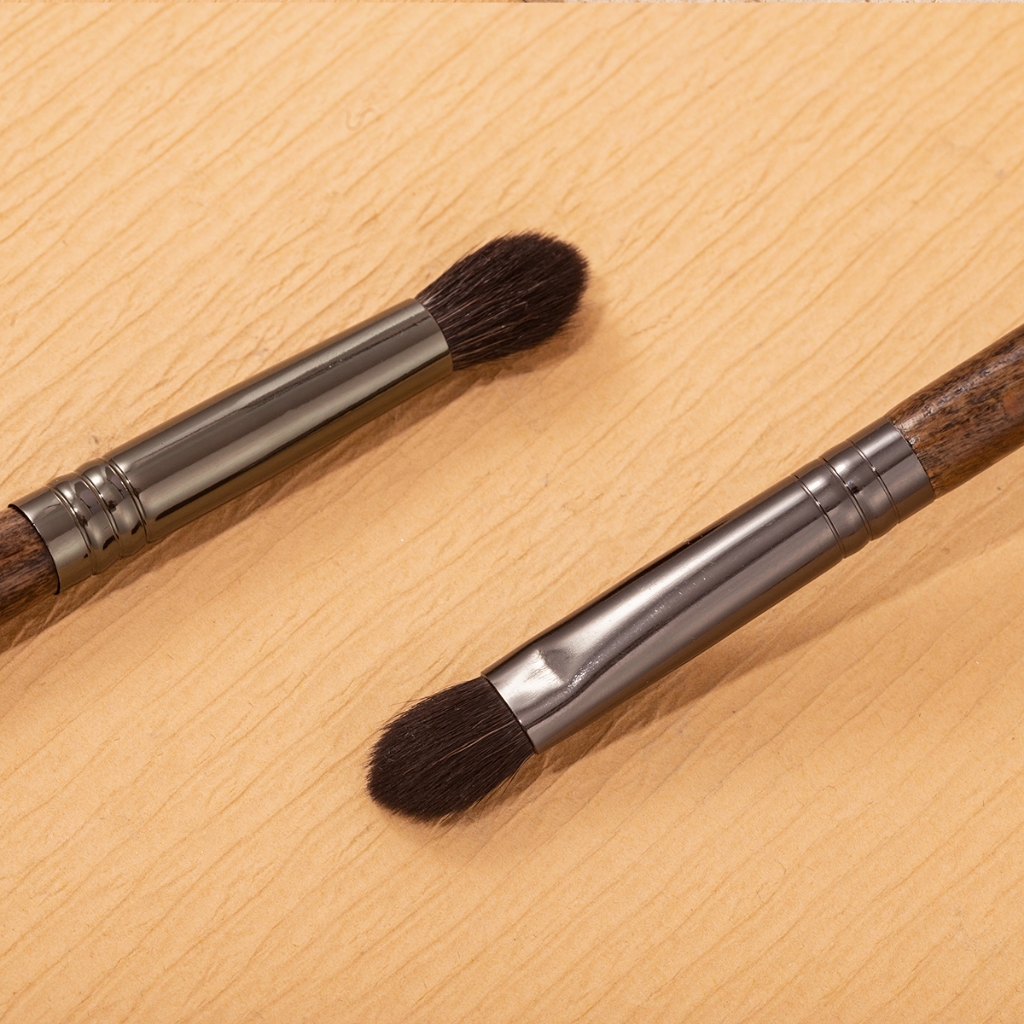 Ovw 2 ชิ้นผมแพะธรรมชาติแปรงแต่งหน้า Eye Shadow Shader แปรงเครื่องปั่น XQ1112 - รูปที่ 2