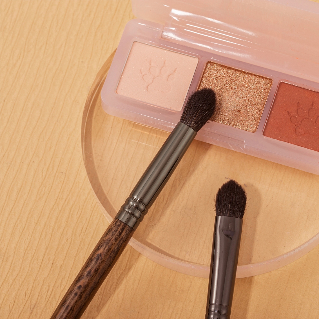 Ovw 2 ชิ้นผมแพะธรรมชาติแปรงแต่งหน้า Eye Shadow Shader แปรงเครื่องปั่น XQ1112 - รูปที่ 4