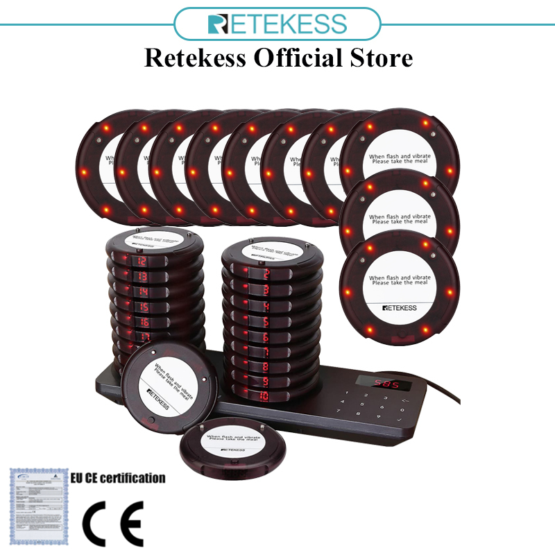 Retekess TD163 ระบบโทรเข้าร้านอาหาร สําหรับร้านอาหาร โรงพยาบาล บ้านแฮมเบอร์เกอร์