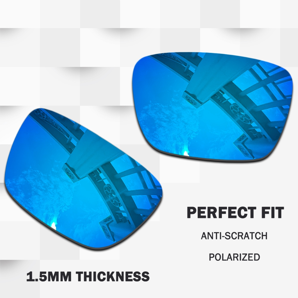 เลนส์เปลี่ยน POLARIZED 1.5 มม. สําหรับ Oakley Fuel Cell OO9096 60 มม. แว่นกันแดด, ป้องกันรอยขีดข่วนและทนต่อแรงกระแทก