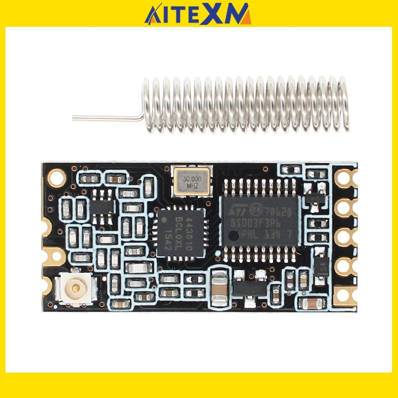 1pcs HC-12 433Mhz SI4463 โมดูลพอร์ตอนุกรมไร้สาย 1000m เปลี่ยนบลูทูธใหม่