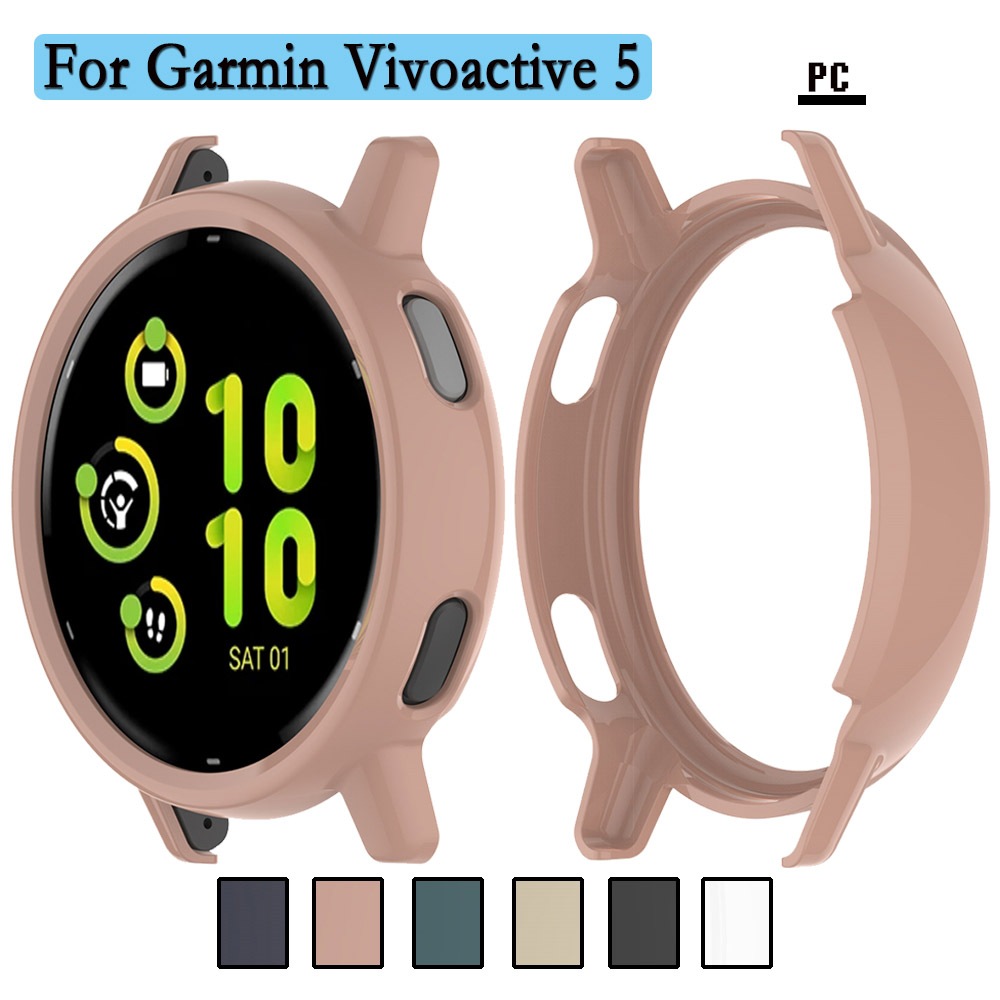 สําหรับ Garmin Vivoactive 5 Hard และทนทาน PC เคสป้องกันสมาร์ทวอทช์กรอบเกราะป้องกันสําหรับ Garmin Vivoactive 5