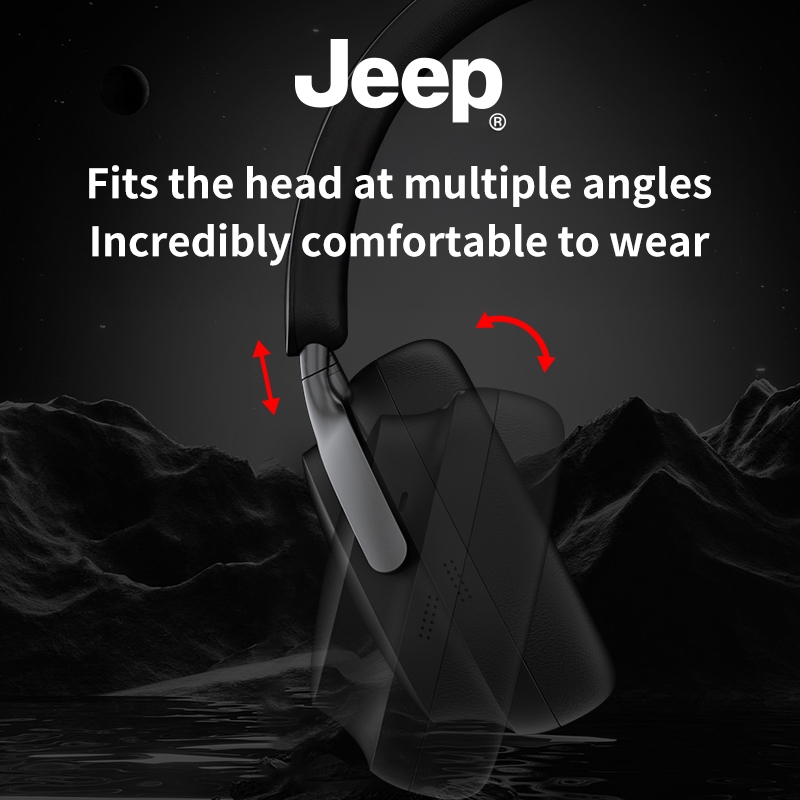 Jeep EW123 หูฟังครอบหู ไร้สาย 5.4 เสียงดี ดีเลย์ต่ำ หูฟังตัดเสียงรบกวน แบตอึด สําหรับ เล่นเกม