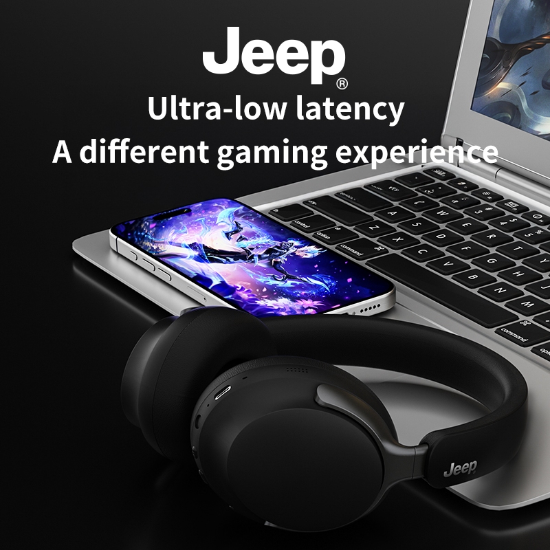 Jeep EW123 หูฟังครอบหู ไร้สาย 5.4 เสียงดี ดีเลย์ต่ำ หูฟังตัดเสียงรบกวน แบตอึด สําหรับ เล่นเกม