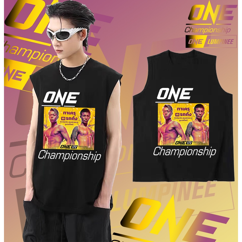 ใหม่ เสื้อใหม่ เสื้อกั๊ก One championship เสื้อกั๊กแขนกุด cotton100% Men's Women's #K03