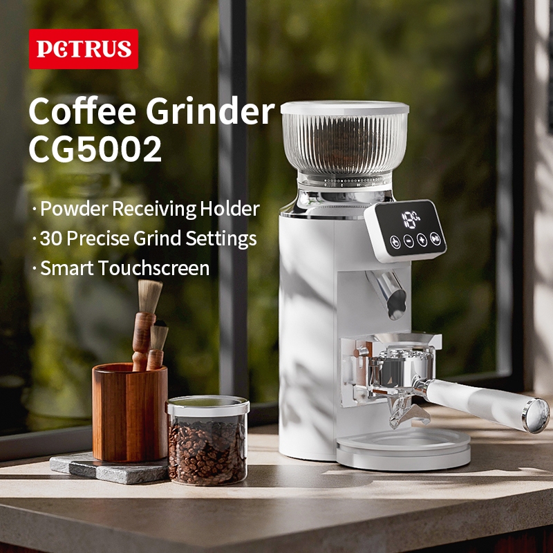 Petrus ที่บดกาแฟ สำหรับ 51/58 มิลลิเมตร พอร์ตาฟิลเตอร์ พร้อม 30 การตั้งค่าการบดแบบแม่นยำ