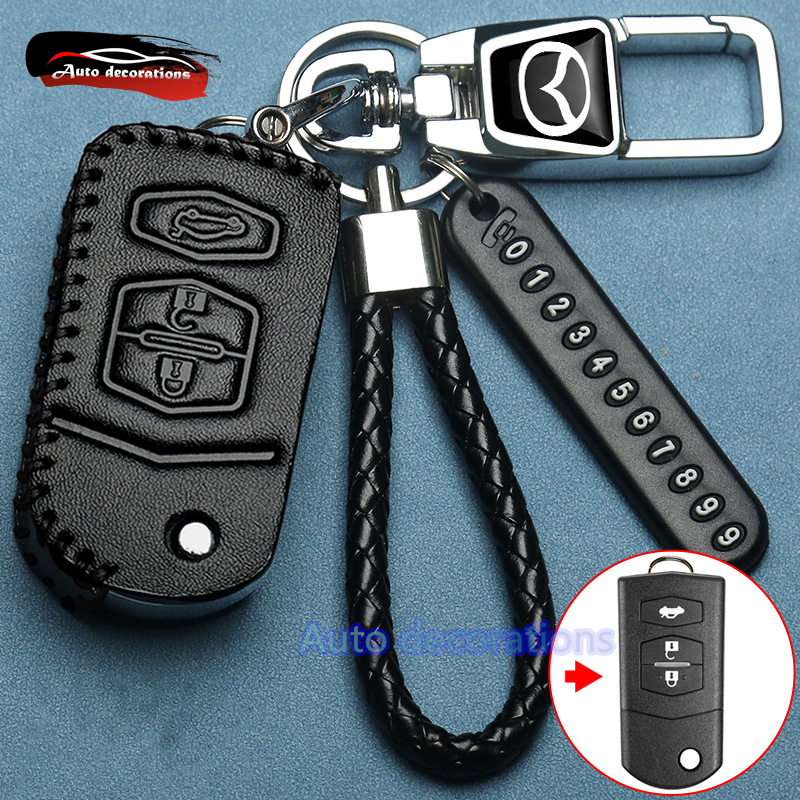 2 ปุ่ม / 3 ปุ่ม Mazda เคสกุญแจรถ สําหรับ Mazda 3 คีย์ ccover Mazda 2 เคสกุญแจ พวงกุญแจ Mazda พวงกุญแ