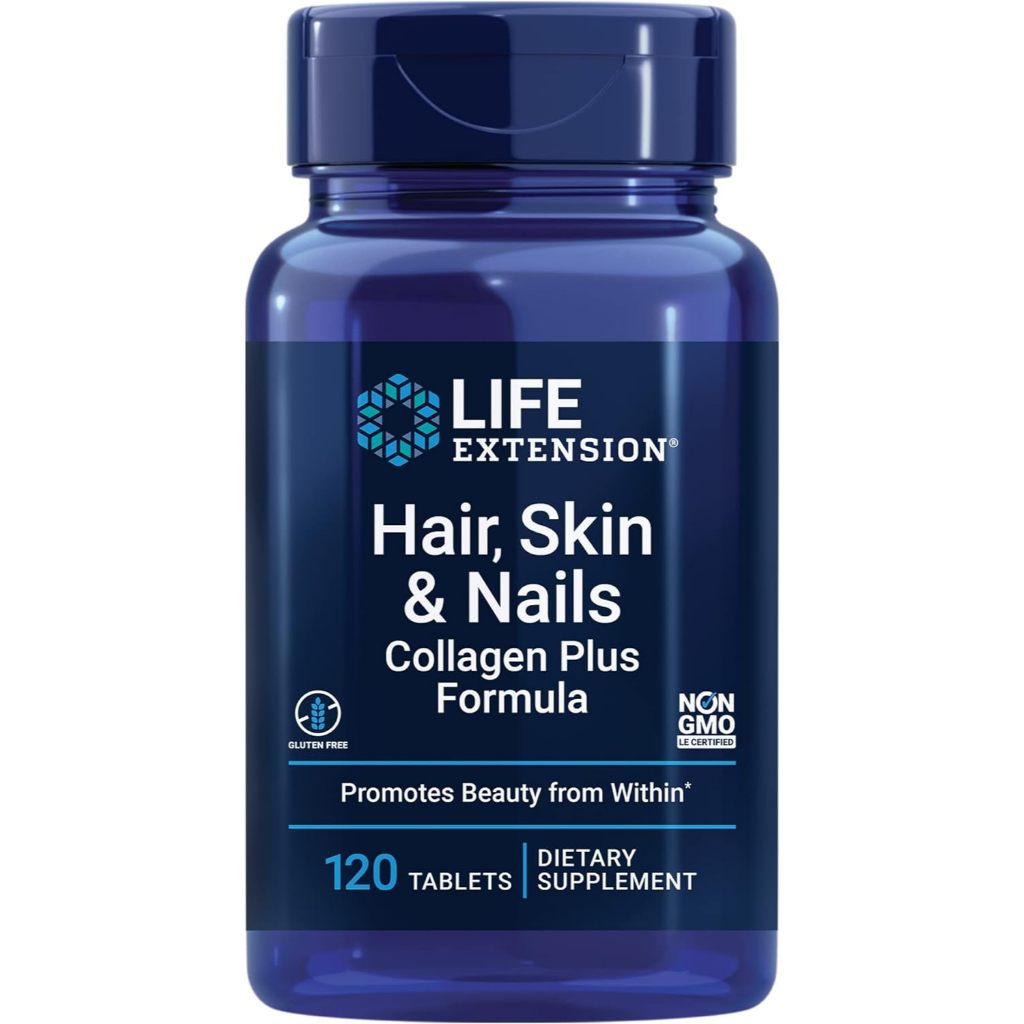 Life Extension Collagen Plus Hair, Skin & Nails Formula - ส่งเสริมคอลลาเจนเพื่อสุขภาพ & Keratin - Wi