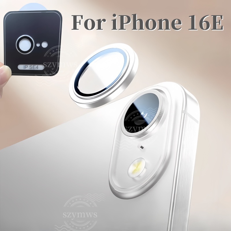 ตัวป้องกันกล้องโลหะสําหรับ iPhone 16e iPhone se4 2025 ฟิล์มเลนส์กล้องคลุมทั้งหมด + กระจกนิรภัยสําหรั