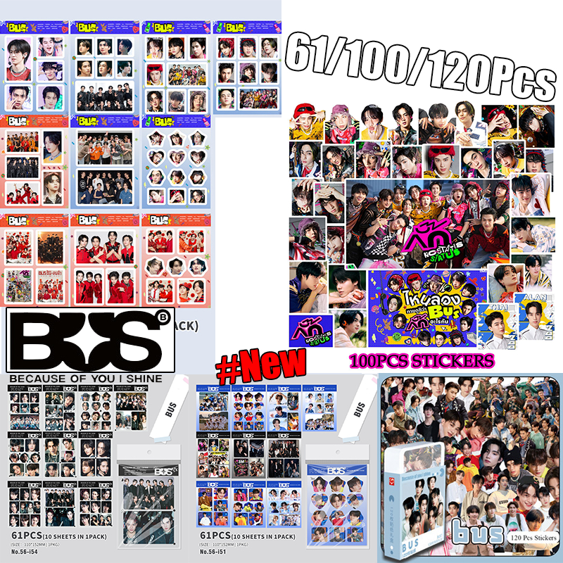 61 ชิ้นสติกเกอร์ 4EVE Love Sick 2024 BUS เพราะคุณ I Shine No-Status Status ตกแต่งมือวาด Idol ของสะสม