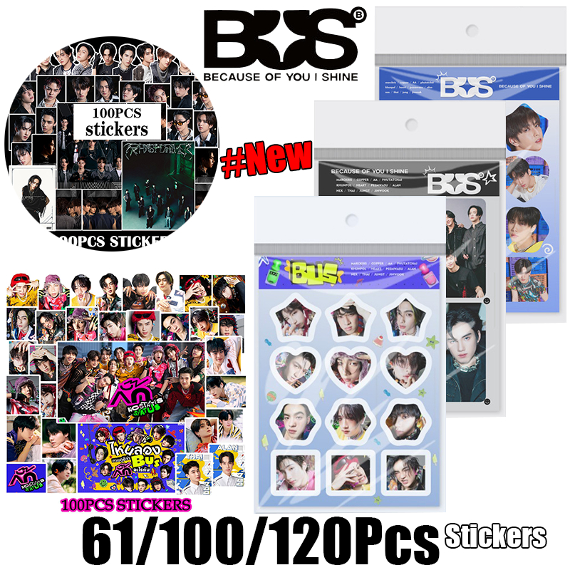 Hot Sticker BUS No-Status Status 4EVE Love Sick 2024 สติกเกอร์ BUS เพราะคุณ I Shine Thai Pop Star สต