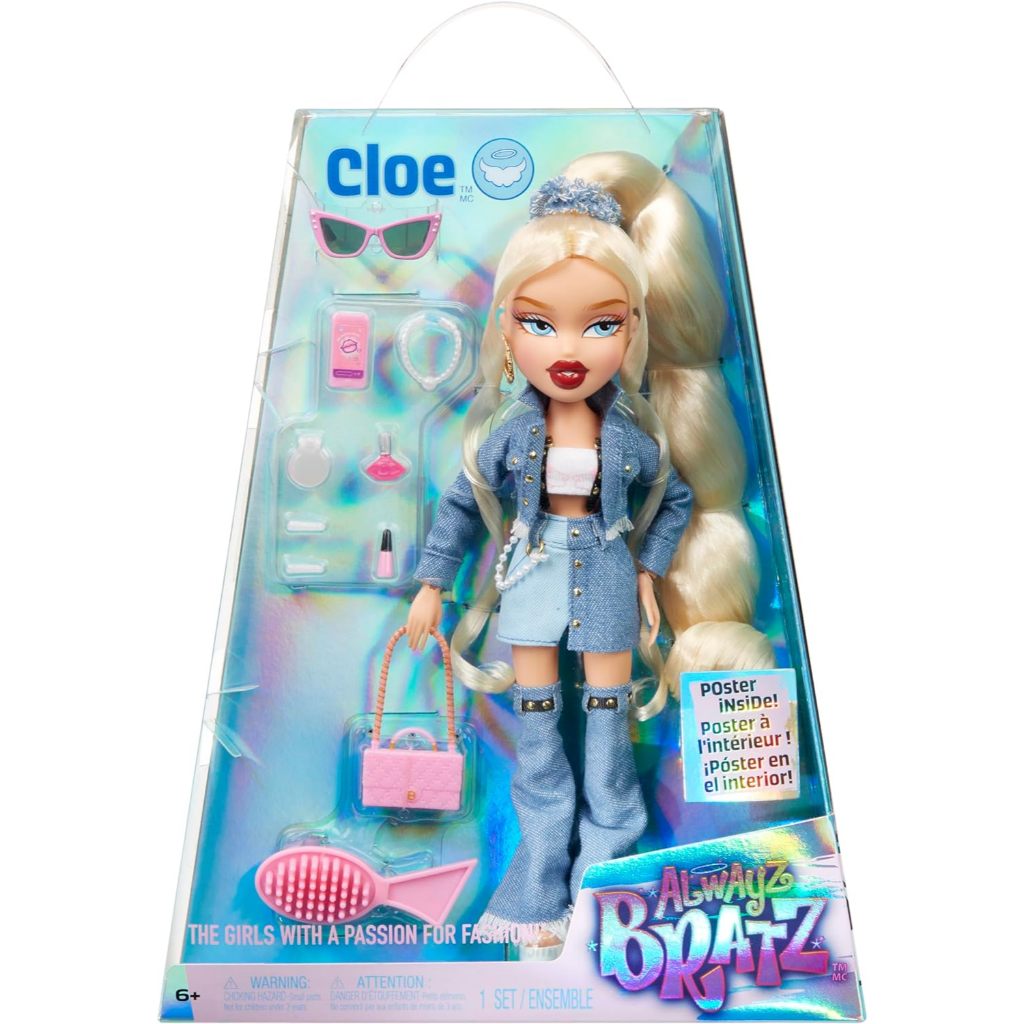 Bratz Alwayz Cloe Fashion Doll ตุ๊กตาแฟชั่น Bratz Alwayz Cloe พร้อมอุปกรณ์ 10 ชิ้น และโปสเตอร์