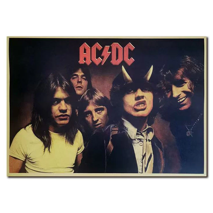 โปสเตอร์ติดผนัง ลายศิลปิน AC/DC Rock ขนาด สำหรับติดตกแต่งผนัง
