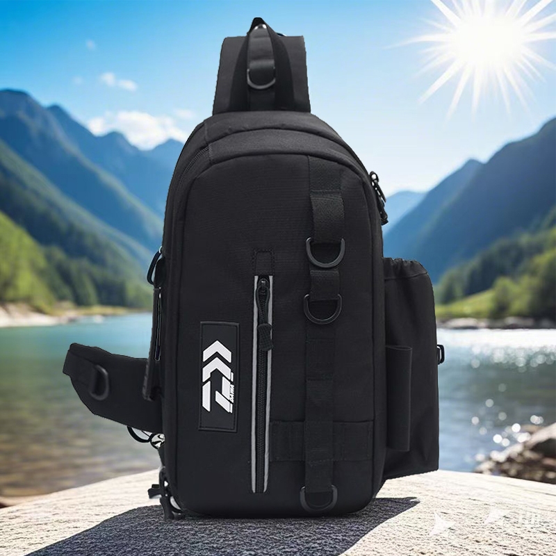 ใหม่ Fly Fishing Tackle กลางแจ้งมัลติฟังก์ชั่น Crossbody จัดเก็บ Rod
