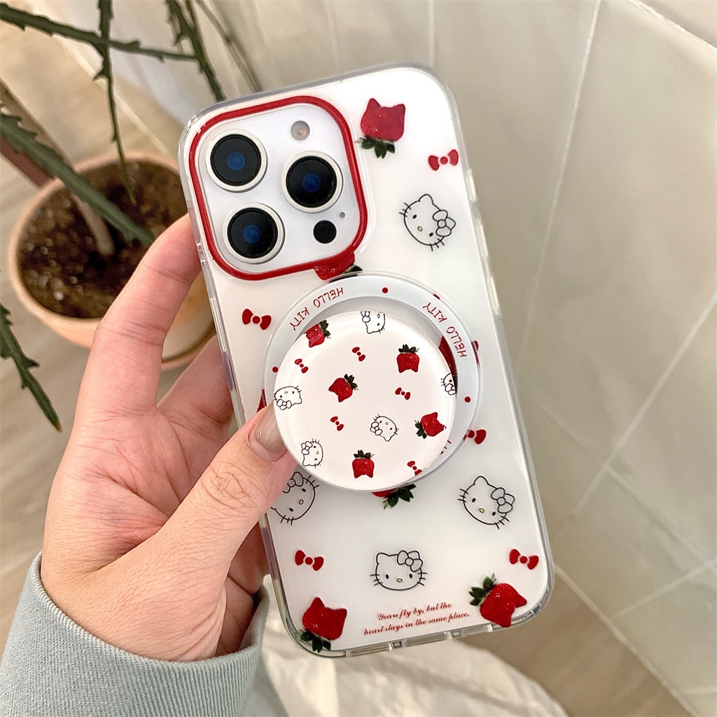 สําหรับIphone Case 17 Pro Max 16 Pro Max 15 Pro Max 14 Pro Max 13 Pro Max Double layered IMDน่ารักKTเคสโทรศัพท์