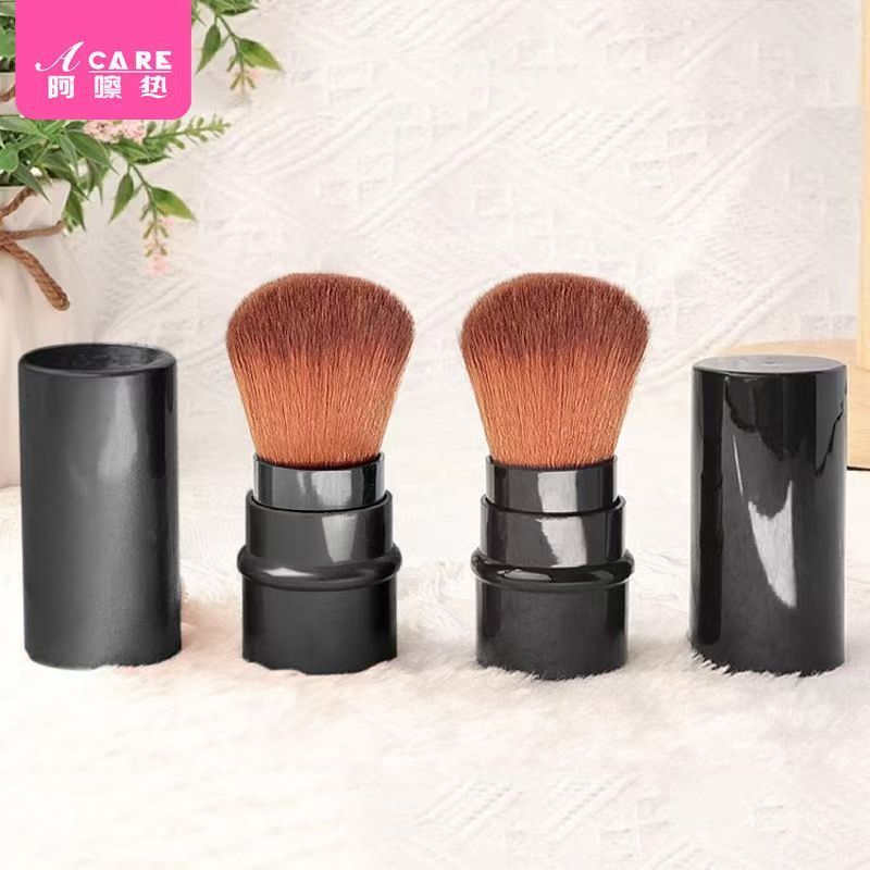 แปรงแป้งฝุ่นกันฝุ่นแบบพกพา Blusher แปรงแปรงแต่งหน้าแปรงแต่งหน้า