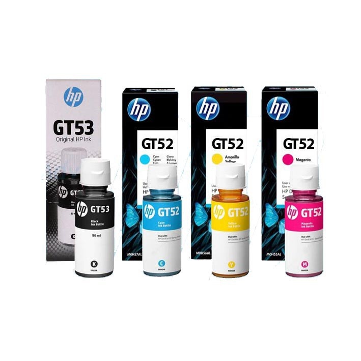 Hp Original ink Bottles GT53 / GT52 หมึกพิมพ์ (หมึกขวด HP) (GT 53) (GT 52) สําหรับ GT5810/5820