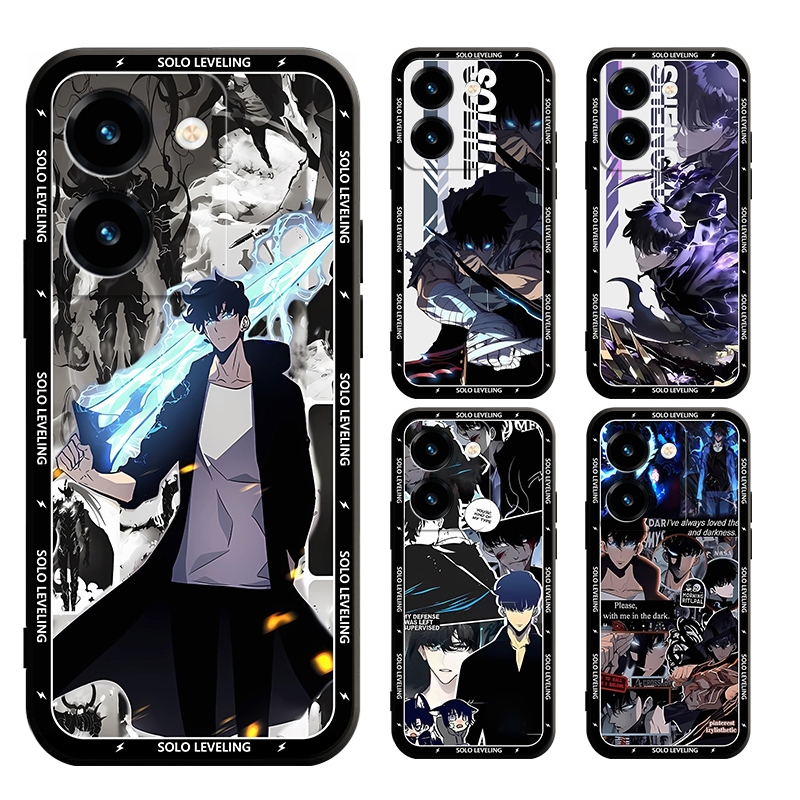 Vivo Y200 Y100 Y19S VIVO Y28 Y28S V2417 V2419 V2352 V2346 solo Leveling Casing Soft Case Cover