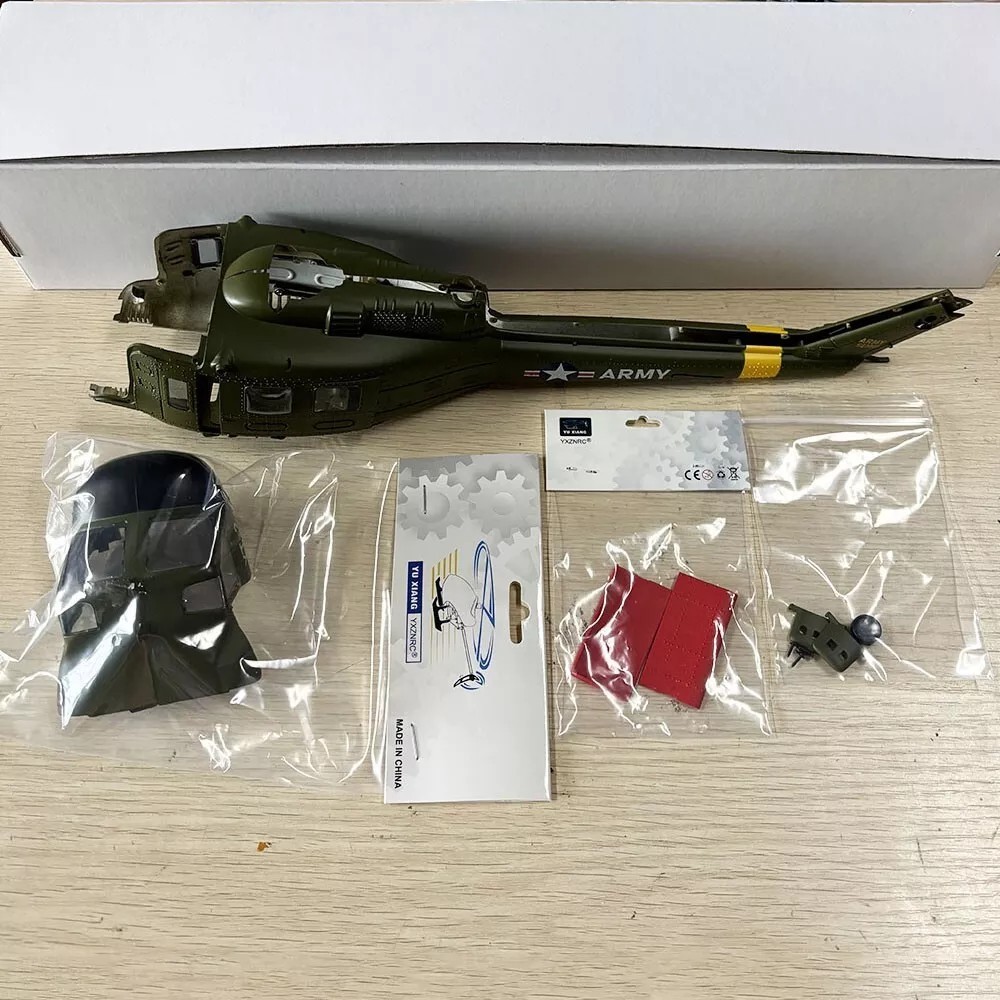 Yzznrc F07 1:34 UH-1 HUEY RC เฮลิคอปเตอร์ Fuelage Shell Cover