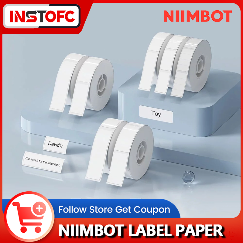 NIIMBOT D11/D110/D101/H1S กระดาษฉลากความร้อนสีขาว