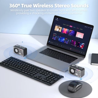 GOOJODOQ Mecha style Mini Bluetooth speaker RGB Transparent 500mAh