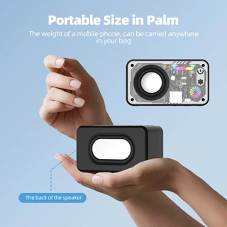 GOOJODOQ Mecha style Mini Bluetooth speaker RGB Transparent 500mAh