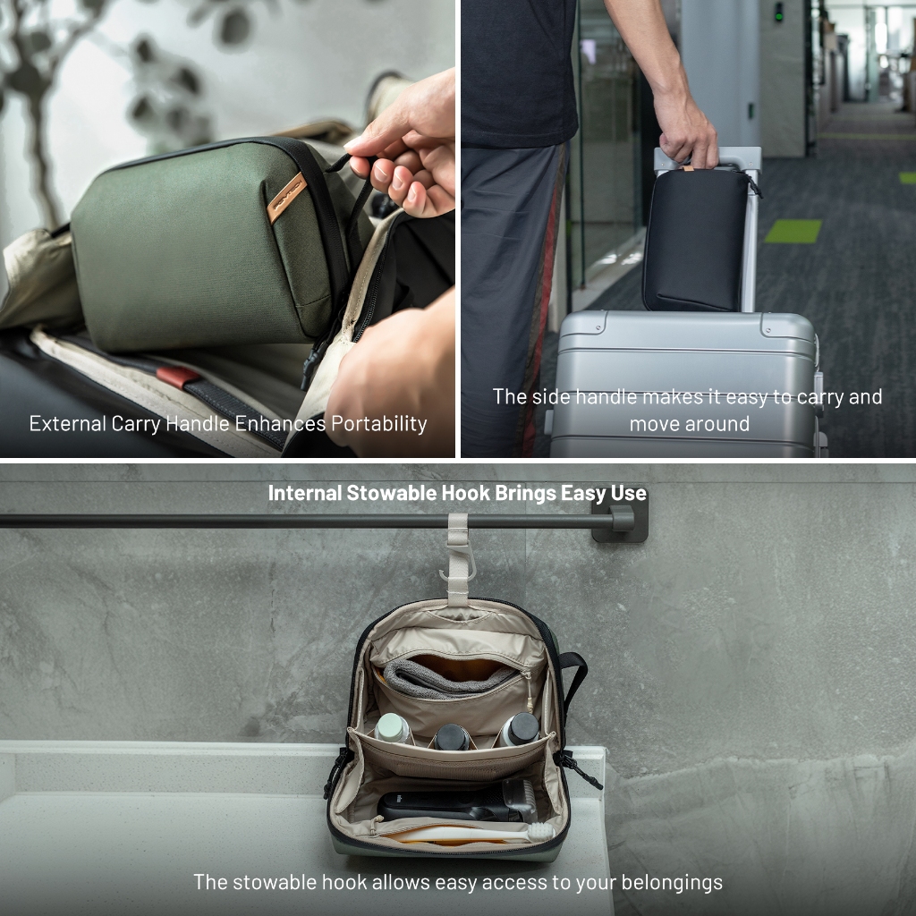 【ร้านค้าอย่างเป็นทางการ】PGYTECH กระเป๋าใส่ของเทคโนโลยี Wash Pouch กันน้ำ ใส่สาย USB โทรศัพท์มือถือ แบตเตอรี่ กล้องถ่ายภาพ การ์ด SD สำหรับการเดินทางธุรกิจแห้ง-เปียก - รูปที่ 5