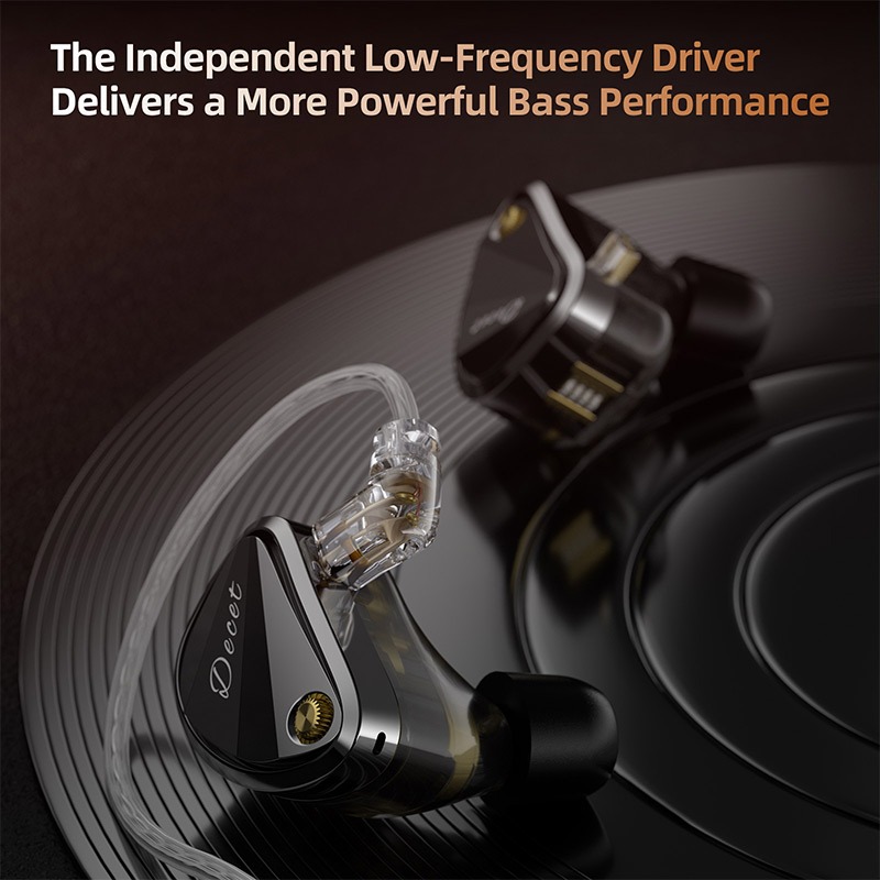 Kz Decet หูฟังแบบมีสายในหู HiFi 10-Driver Array Dynamic Monitor หูฟัง 4 เกียร์อิเล็กทรอนิกส์ปรับแต่งสวิทช์หูฟัง Customh - รูปที่ 5