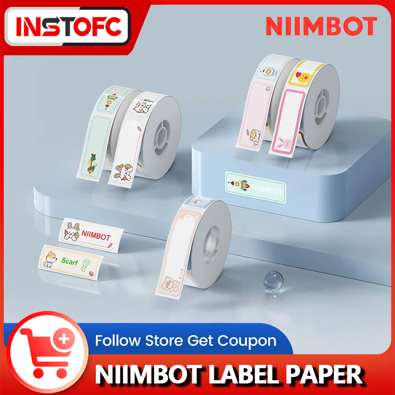 NIIMBOT D11/D110/D101/H1S กระดาษฉลากความร้อนลายการ์ตูน