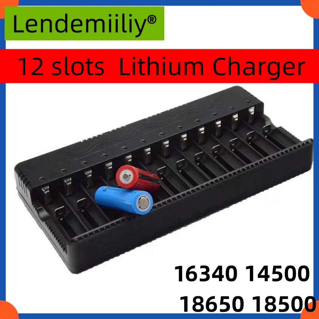 12 ช่อง 18650 Multi-Slot แบตเตอรี่ลิเธียม Multi-Function 3.7v 4.2v ของเล่นอิเล็กทรอนิกส์ล็อค Charger