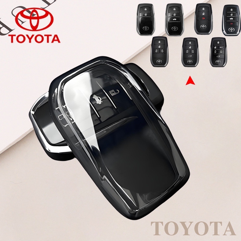 เคสกุญแจรถโตโยต้า Toyota ฝาครอบกุญแจสําหรับ Toyota bz4x/Majesty/Alphard/Vellfire/Sineta/Fortuner/Hilux/Camry/Revo/Innova/Harrier/FORTUNER legeng/GR SPORT