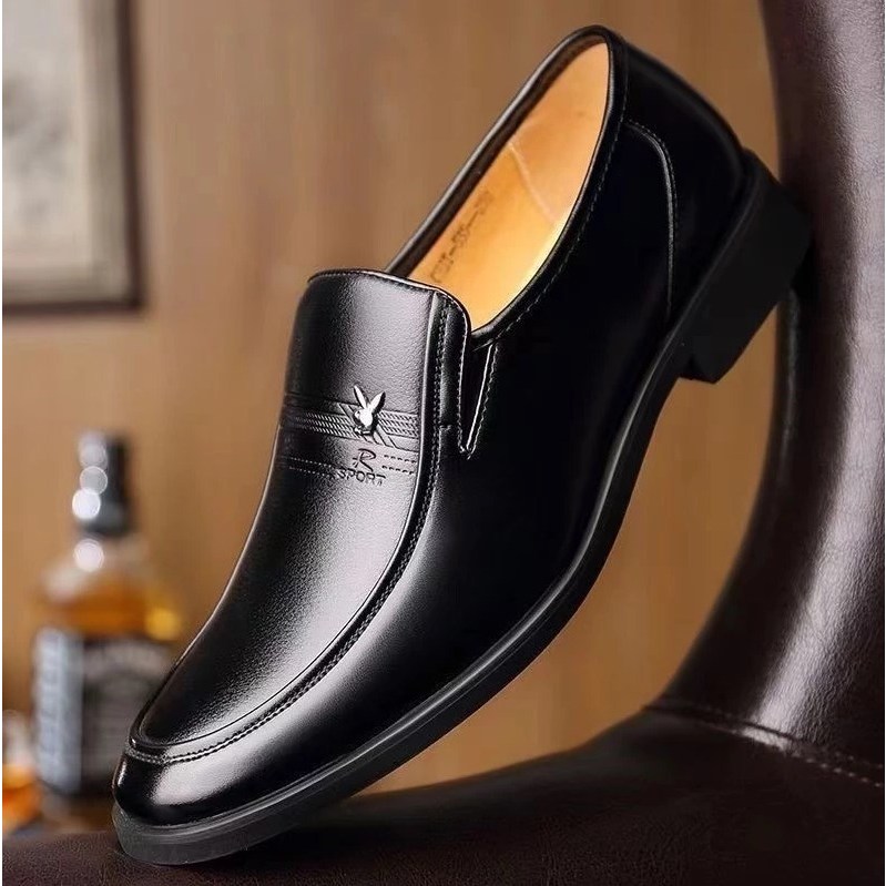 คุณภาพสูง พร้อมส่ง รองเท้าหนังวัวแท้ แบบเป็นทางการ สไตล์เกาหลี นักธุรกิจ สําหรับผู้ชาย #จัดส่งฟรี