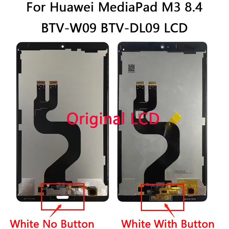 8.4 "LCD ต้นฉบับสําหรับ Huawei MediaPad M3 8.4 BTV-W09 BTV-DL09 จอแสดงผล LCD Touch Screen Digitizer Assembly