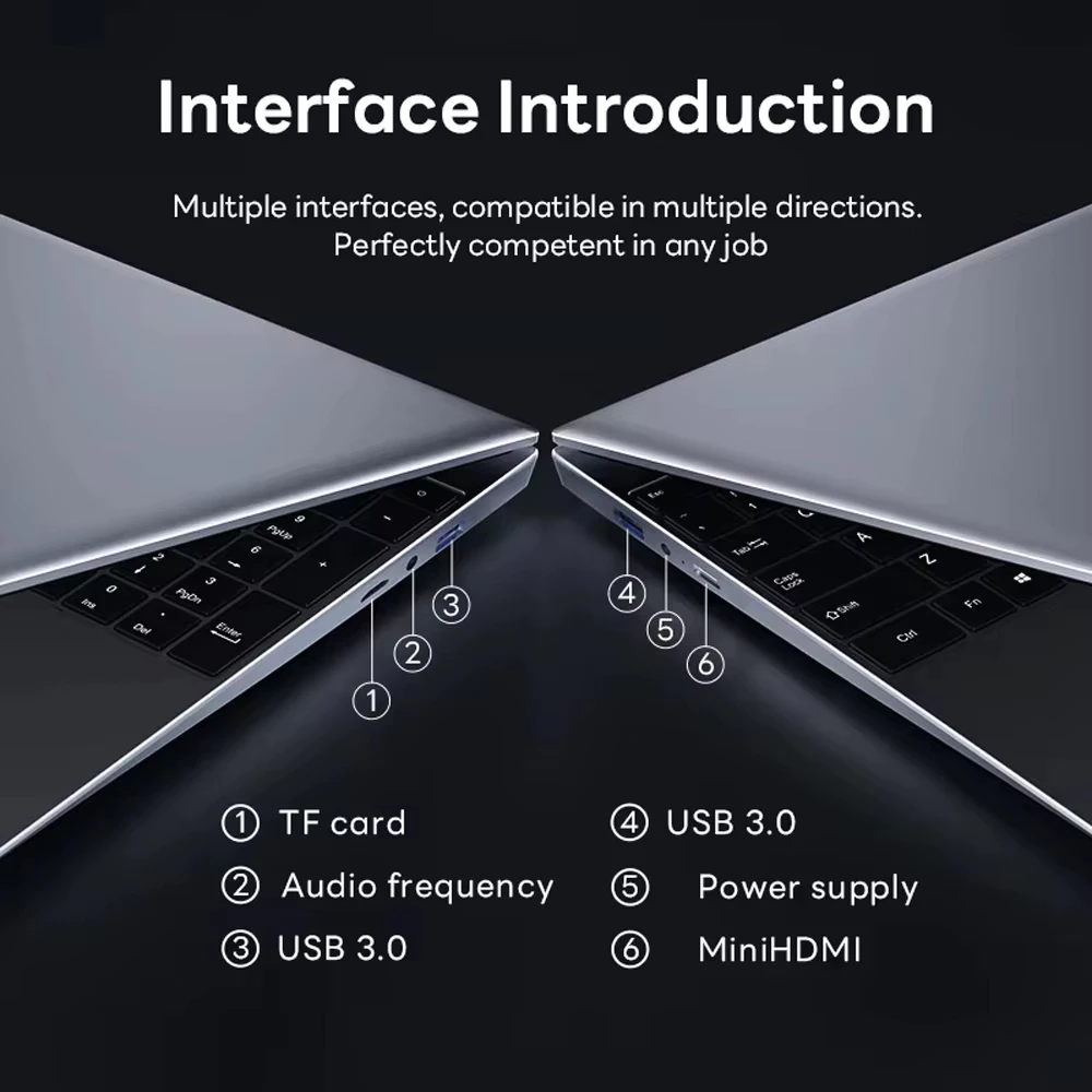 โน๊ตบุ๊คสํานักงานพร้อมปลดล็อคลายนิ้วมือ,แล็ปท็อปเดิม 15.6 นิ้ว Intel Core i7-8500Y 16GB หน่วยความจํา 2TB SSD Windows 11 Pro Gamebook แล็ปท็อปคอมพิวเตอร์สํานักงาน thumbnail 8