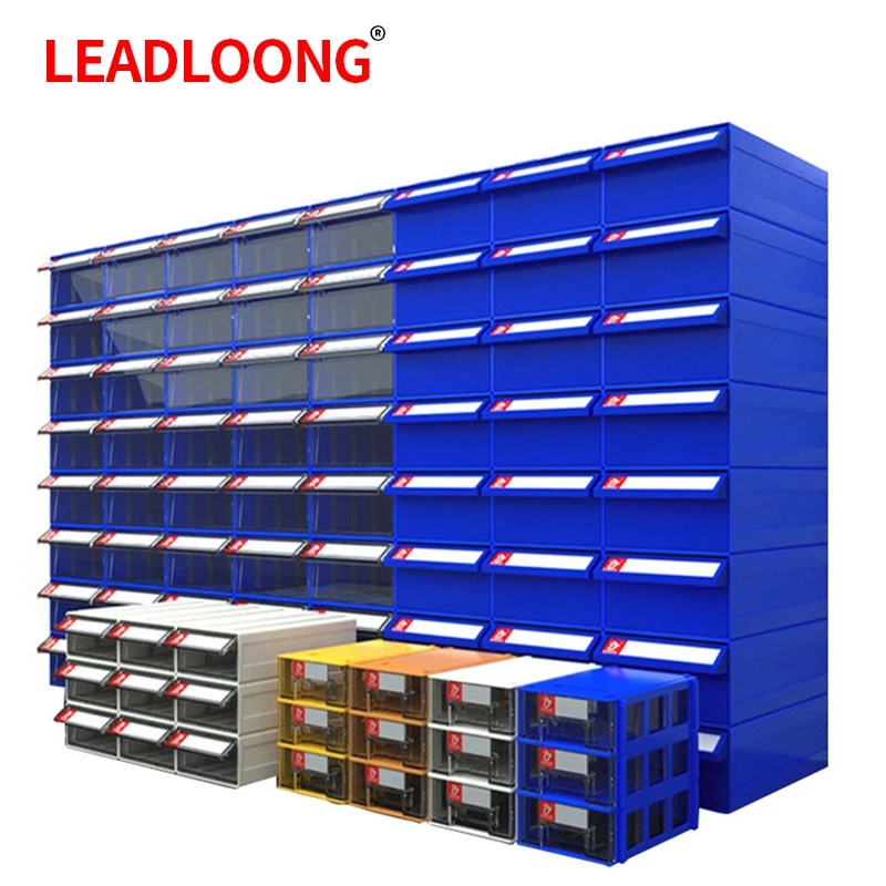 LEADLOONG กล่องอะไหล่ลิ้นชัก 4/6ชิ้น 18*9.5*5ซม/7*3.7*2นิ้ว ผู้ขายในท้องถิ่นพลาสติกสก์ท็อปกล่องเก็บวางซ้อนกันได้ลิ้นชักออแกไนเซอร์กล่องที่ดีสำหรับการจัดเก็บฮาร์ดแวร์ชิ้นส่วนห้างสรรพสินค้างานฝีมือและอุปกรณ์เสริม