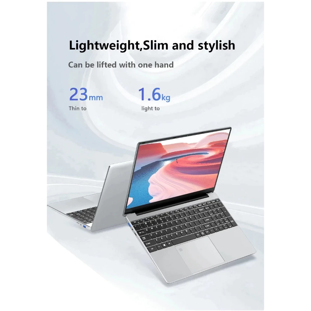 รับประกันสามปี15.6" ปลดล็อคลายนิ้วมือ Windows 11 Pro Intel Core i7 8500Y แล็ปท็อป 16GB DDR 1TB SSD แล็ปท็อปคอมพิวเตอร์สํานักงาน PC Notebook thumbnail 9
