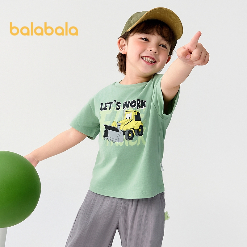 balabala تيشيرت أولاد قطن نصف كم 2025 — صورة 6