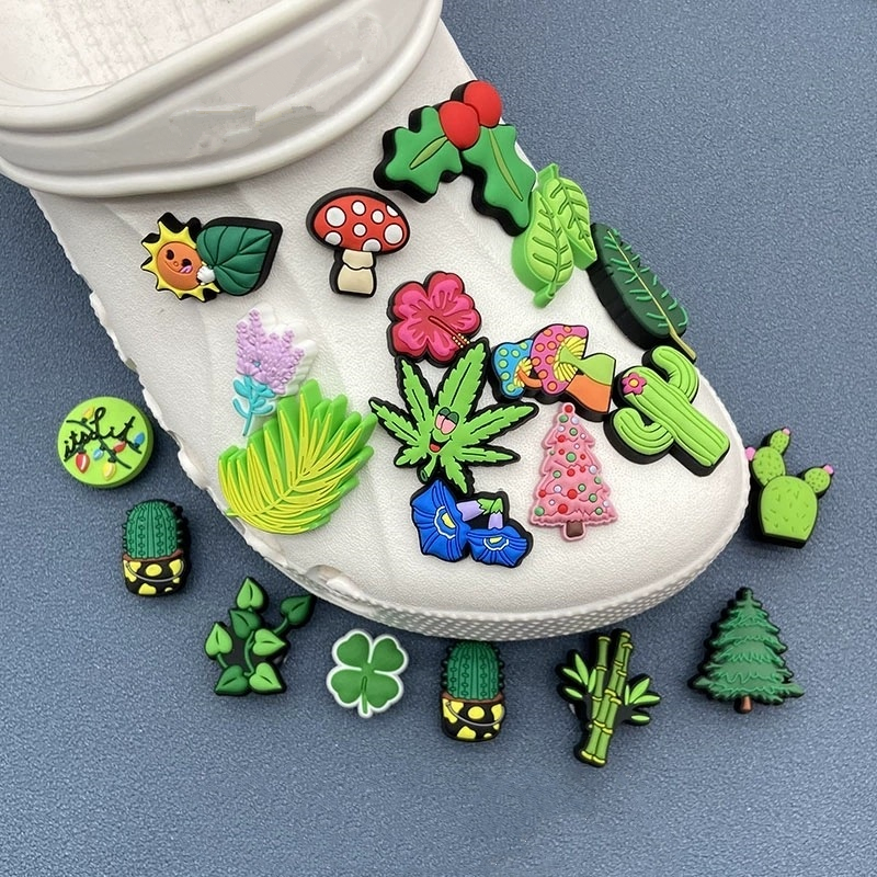 รองเท้าแตะแฟชั่น อุปกรณ์เสริม, Crocs Jibbitz Charms, jibbitz Set, อุปกรณ์รองเท้า เพชรข้อความดอกไม้บิลเลียด