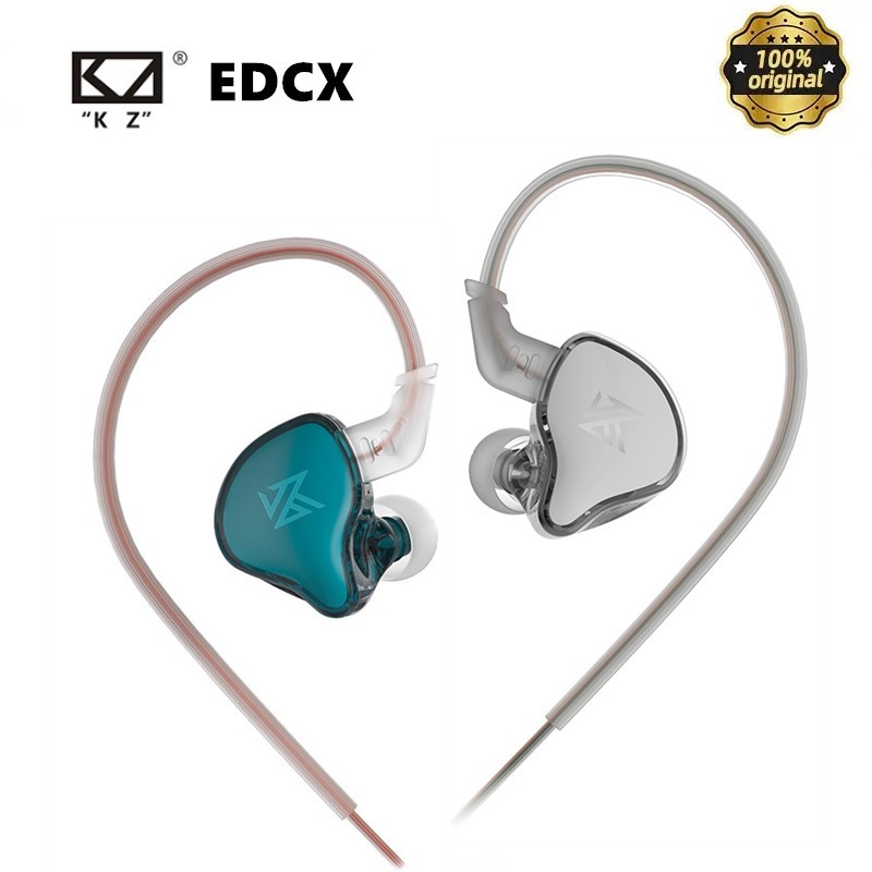 Kz EDCX หูฟังแบบไดนามิกแบบมีสาย HIFI Bass สเตอริโอเกมเพลงหูฟัง In Ear Monitor หูฟัง