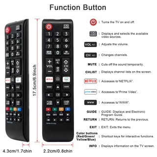 รีโมททีวี SAMSUNG รีโมทคอนโทรล รีโมทซัมซุง Remote Control Smart TV ทีวีซัมซุง รีโมตทีวี