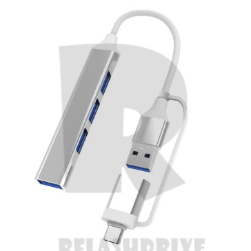 ประเภท C + USB 3.0/2.0 Hub อลูมิเนียม 4 พอร์ตอะแดปเตอร์ความเร็วสูง Hub Hub Multi Expander Converter OTG เหมาะสําหรับ Macbook Pro 13 15 Air Mi Pro PC แล็ปท็อป