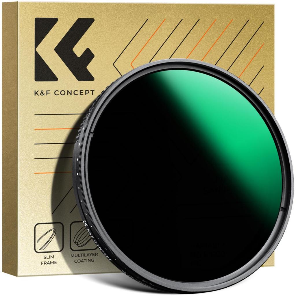 K&f Concept NANO-D Variable ND3-ND1000 Filter (1.5-10 Stops) พร้อมเคลือบหลายชั้น 24 อัน ...