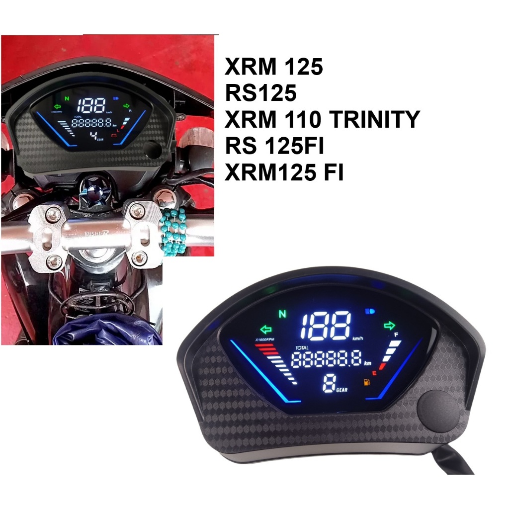 สําหรับ XRM 125 RS125 XRM 110 TRINITY RS 125FI XRM125 FI ดิจิตอลมิเตอร์ Speedometer Gauge