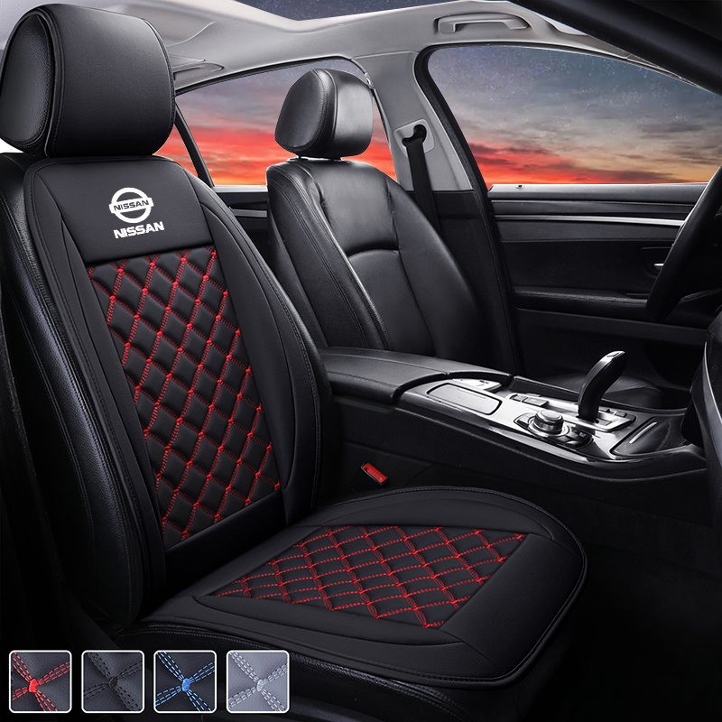 Nissan รถ High End หนัง Breathable เบาะรองนั่ง, Universal เบาะรองนั่งสําหรับ All Seasons Nissan Almera Sentra Serena Grand Livina Terra Navara Teana Xtrail Sylphy