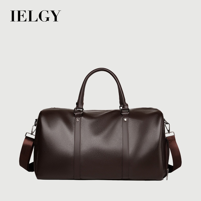IELGY กระเป๋าเดินทางสําหรับธุรกิจความจุขนาดใหญ่ทนต่อการสึกหรอการเดินทางเพื่อธุรกิจย้อนยุค Handba