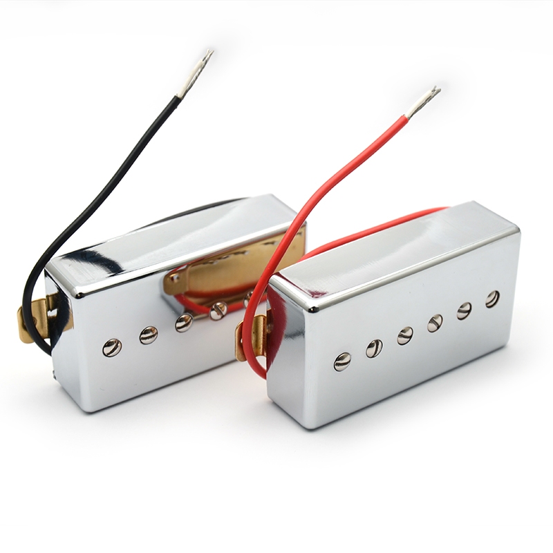 6 สกรูแบบปรับได้ Humbucker Sized P90 สไตล์กีตาร์ไฟฟ้า Pickups Single Coil Pickup N-50/B-52 สีดํา/ทอง/โครเมี่ยม