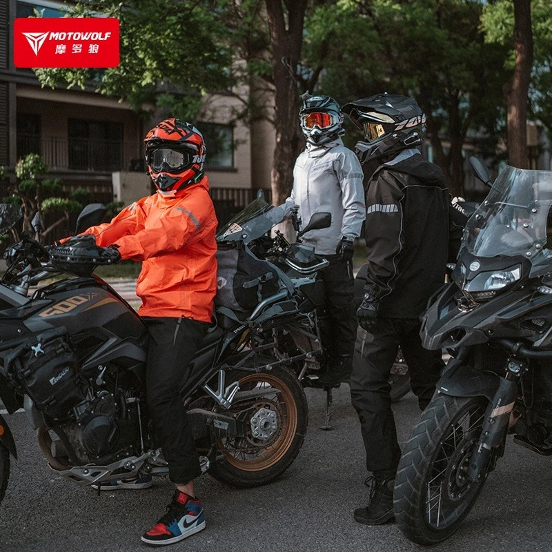 Motowolf ชุดเสื้อกันฝนมอเตอร์ไซค์ เสื้อและกางเกง thumbnail 6