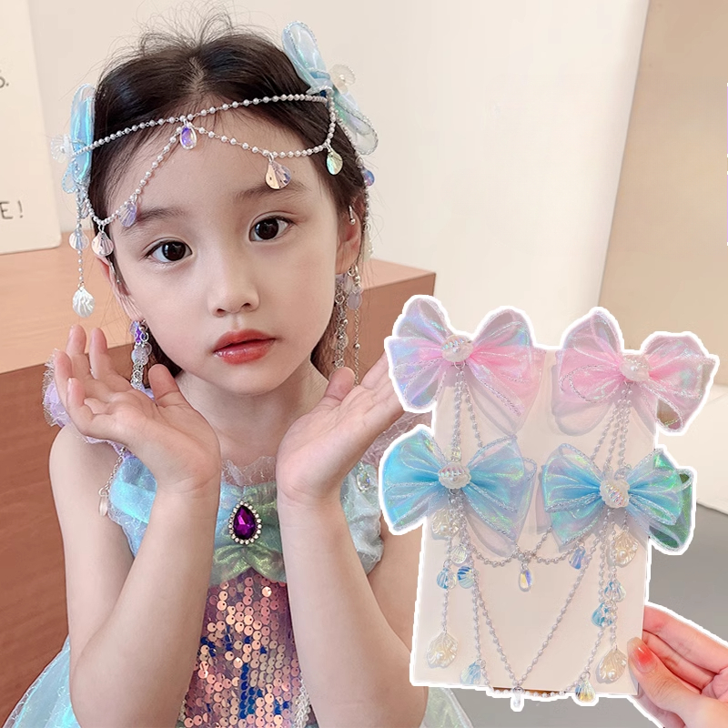 เครื่องประดับผมHanfu สไตล์ใหม่ สำหรับหญิง หน้าผากโซ่ ก้านติดผมเล็กๆ