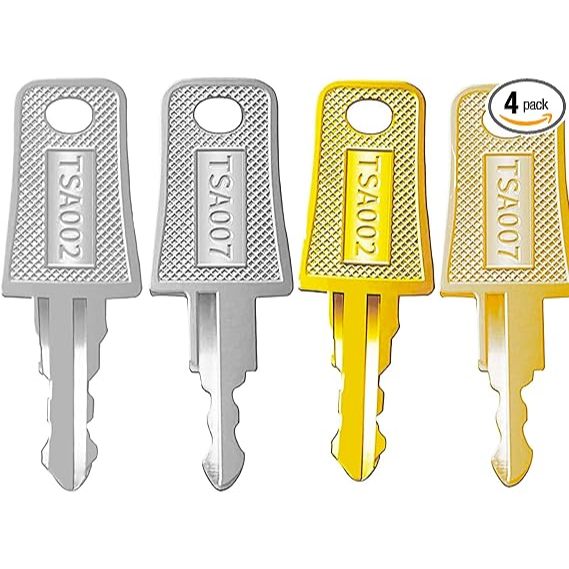 กุญแจ tsa 002 tsa 007, TSA007 TSA002 กุญแจล็อคกระเป๋าเดินทาง ใช้ได้กับกระเป๋าเดินทาง ล็อครหัสผ่าน ทอ