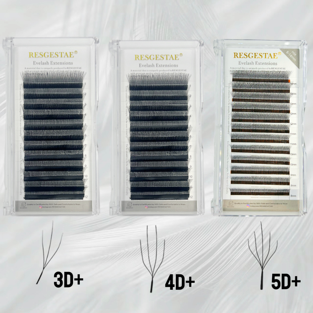 สินค้าใหม่ขนตาปลอม 2.0 3D + 4D + 5D + W Sea King ประเภทขนตา 0.07 มม.ยาว/สั้นสไตล์เข้ารหัสขนตาปลอมชั้